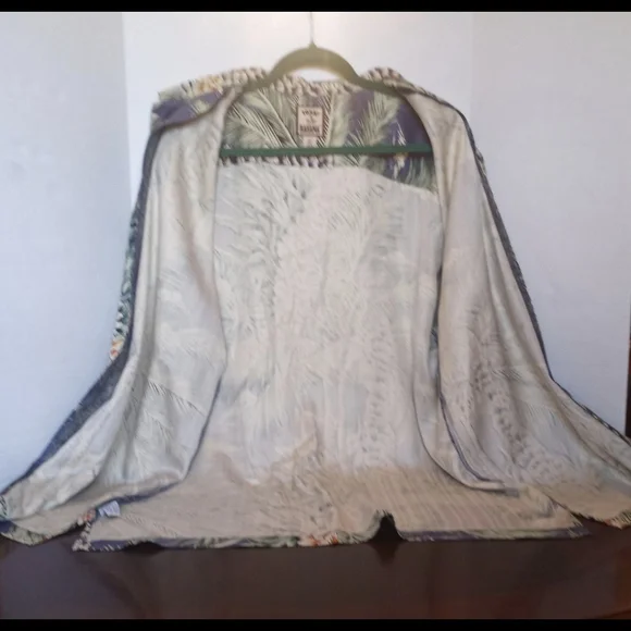 Tommy Bahama Silk Button-up Hawaiian Tropical Green Men Size Large - Picture 11 of 16